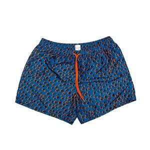 Paul Smith Men's Swim Shorts - Size M - Blue & Orange Leopard Print - Mesh Lined